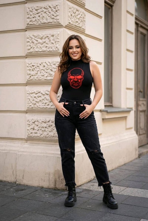 Turtleneck Body Totenkopf 2