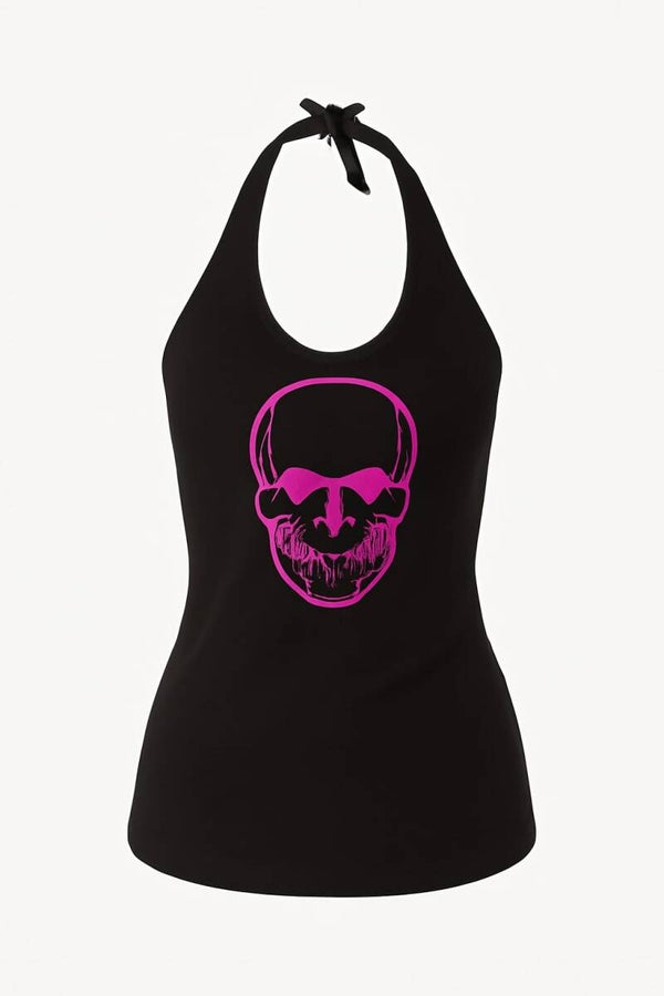 Neckholder Top Totenkopf 2