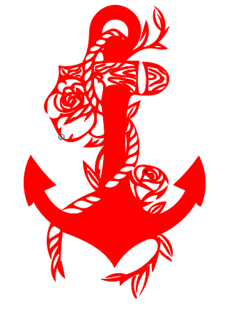 Herren T-Shirt Anker 4