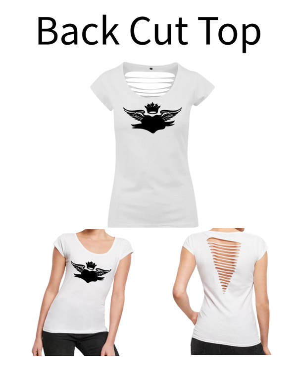 Back Cut Top Engelsflügel mit Herz 1