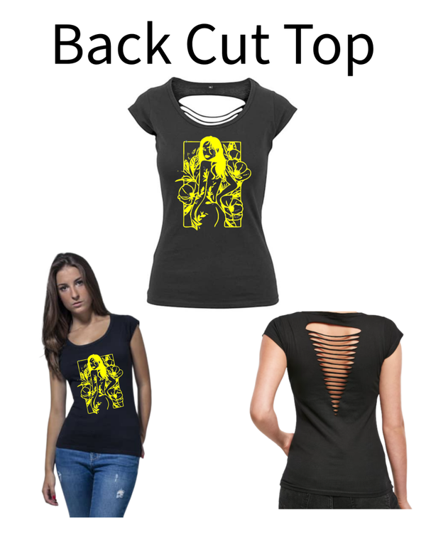 Back Cut Top Frau 10