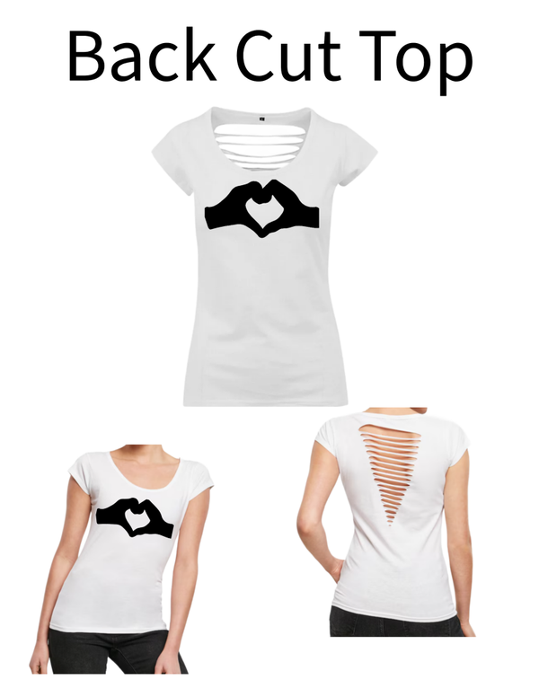 Back Cut Top Hand mit Herz 1
