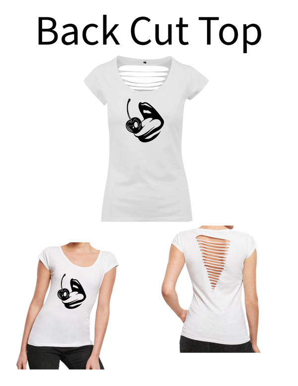 Back Cut Top Mund Kirsche 1