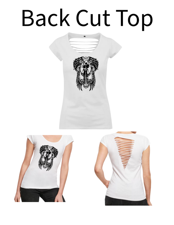 Back Cut Top Ritter mit Engelsflügel 5