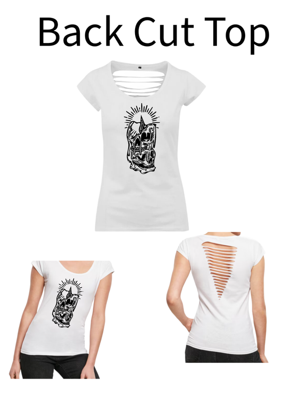Back Cut Top Totenkopf Kerze 1