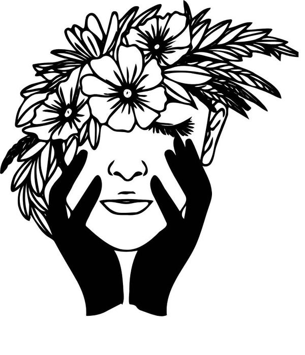 Frauen T-Shirt Blume Dame 2