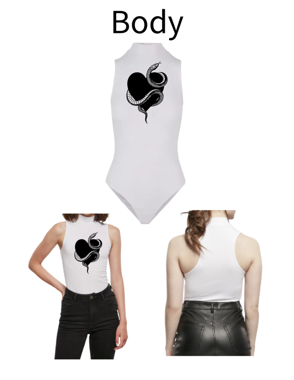 Turtleneck Body Herz Schlange 1
