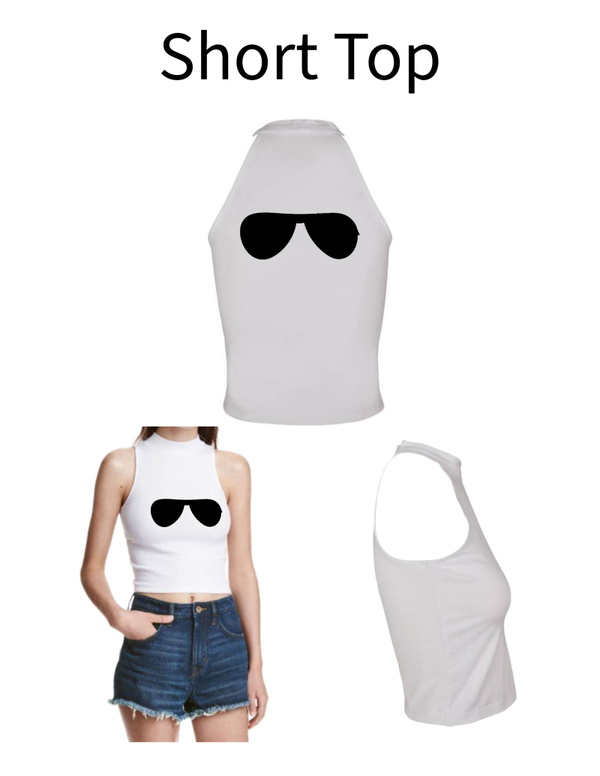 Turtleneck Short Top Brille 1