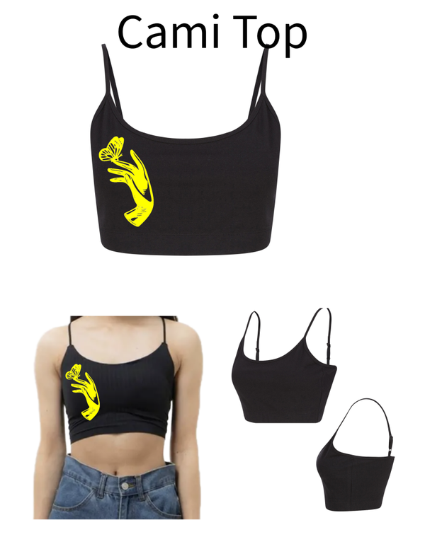 Cami Top Hand mit Schmetterling 1