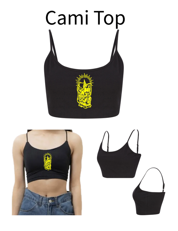 Cami Top Totenkopf Kerze 1