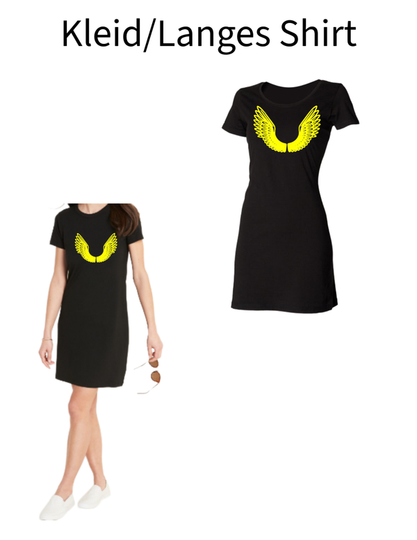 Langes Shirt/ Kleid Engelsflügel 2