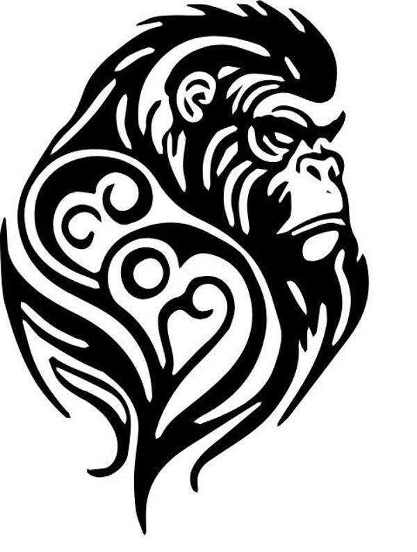 Frauen T-Shirt Gorilla 1