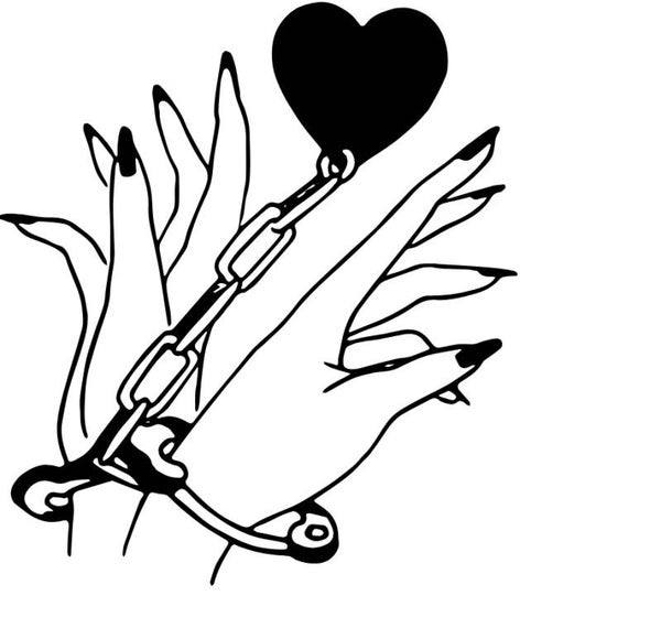 Neckholder Top Hand mit Handschellen 1