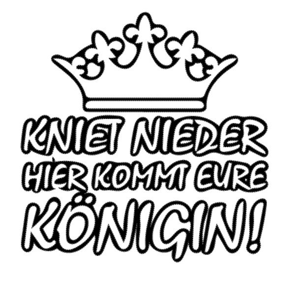 Langes Shirt/ Kleid Königin 12