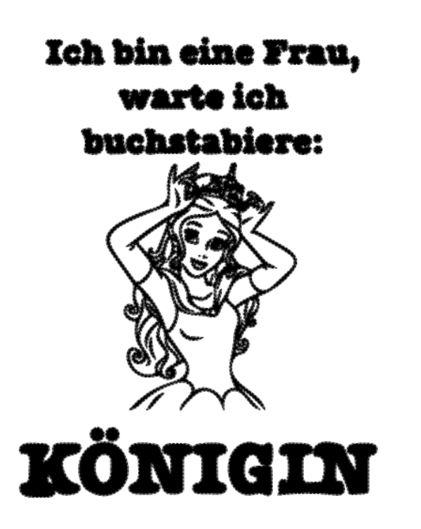 Frauen T-Shirt Königin 14