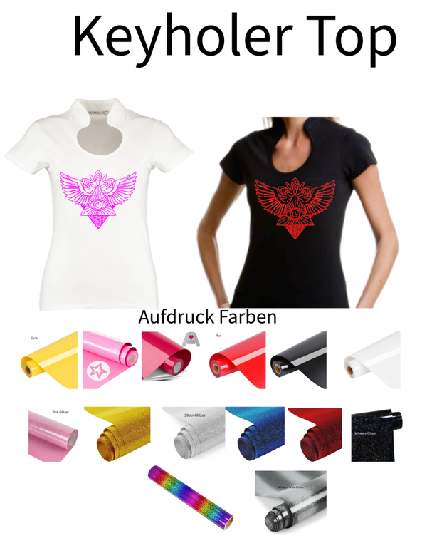 Corporate Top Keyhole Engelsflügel mit Pyramide 1