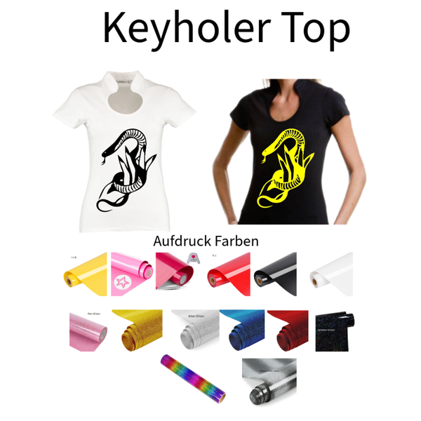 Corporate Top Keyhole Hand mit Schlange 1