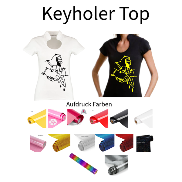 Corporate Top Keyhole Hand Sticht Messer