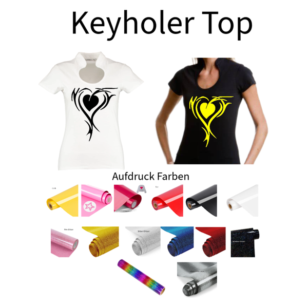 Corporate Top Keyhole Herz 4