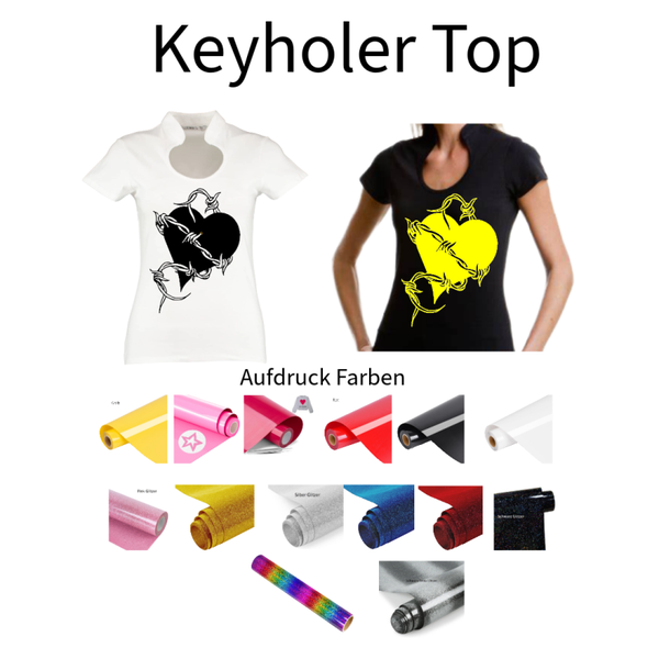 Corporate Top Keyhole Herz mit Draht 1