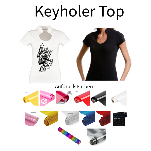 Corporate Top Keyhole Mann mit Krone 1
