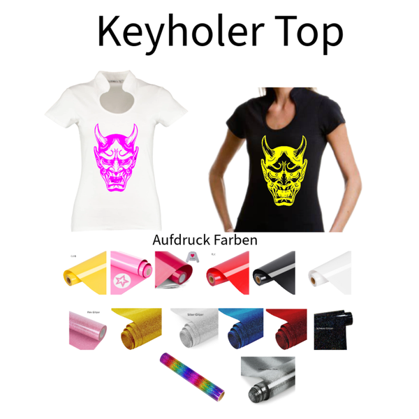 Corporate Top Keyhole Teufel Kopf 1
