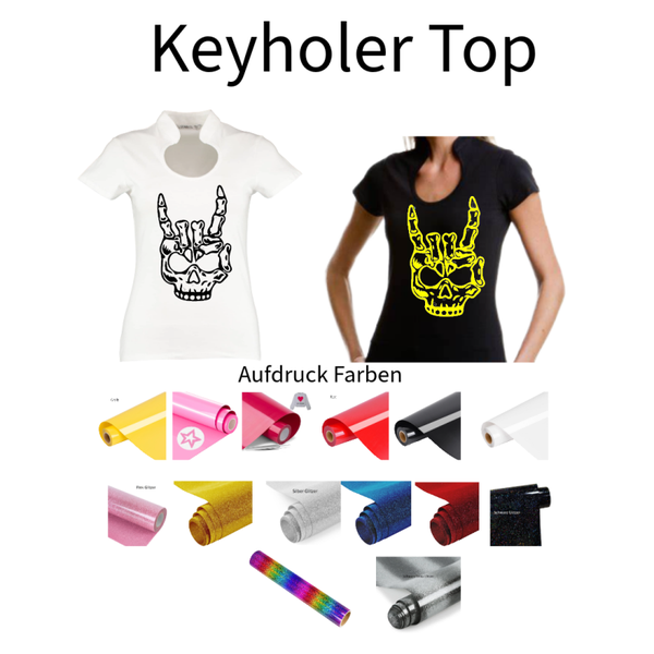 Corporate Top Keyhole Totenkopf 10