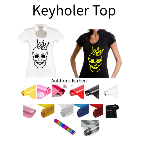 Corporate Top Keyhole Totenkopf 11