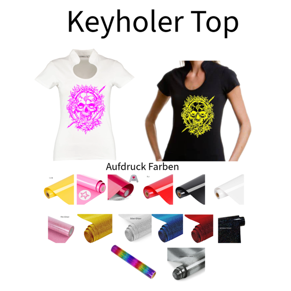 Corporate Top Keyhole Totenkopf 17