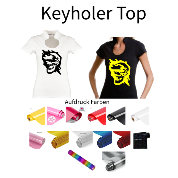 Corporate Top Keyhole Totenkopf 21