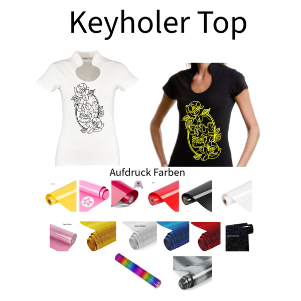 Corporate Top Keyhole Totenkopf 24