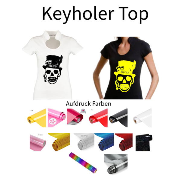 Corporate Top Keyhole Totenkopf 26