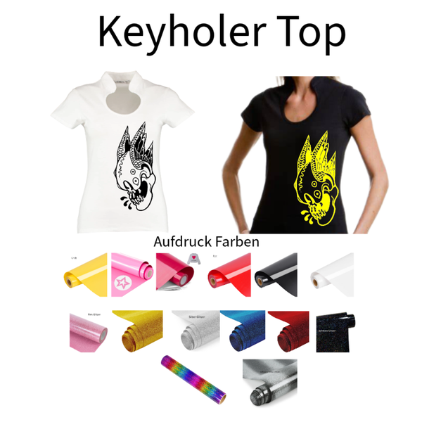Corporate Top Keyhole Totenkopf 32