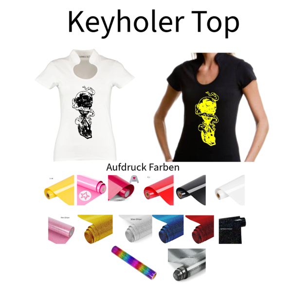 Corporate Top Keyhole Totenkopf 37