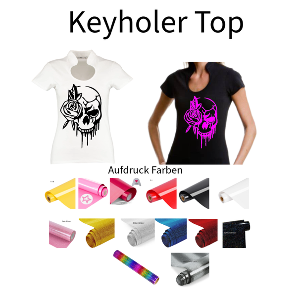Corporate Top Keyhole Totenkopf 5