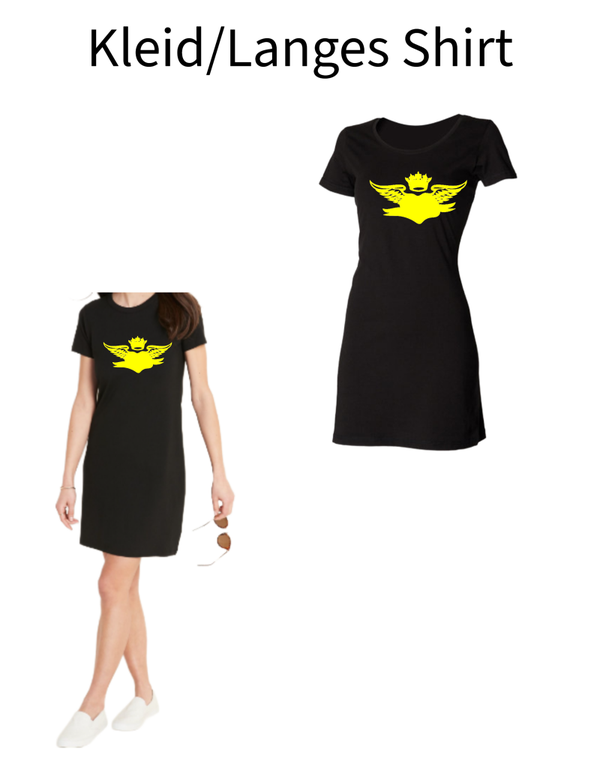 Langes Shirt/ Kleid Engelsflügel mit Herz 1