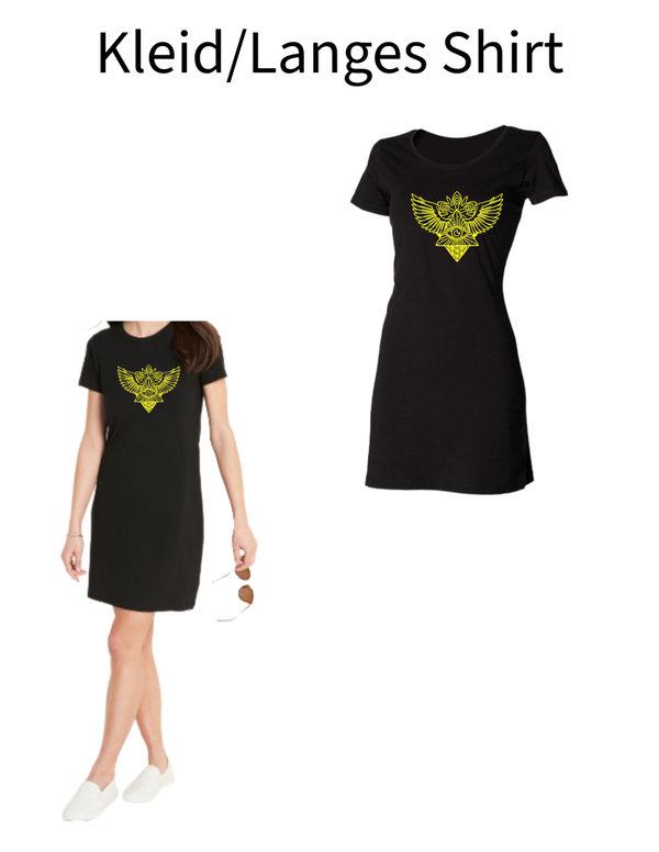 Langes Shirt/ Kleid Engelsflügel mit Pyramide 1