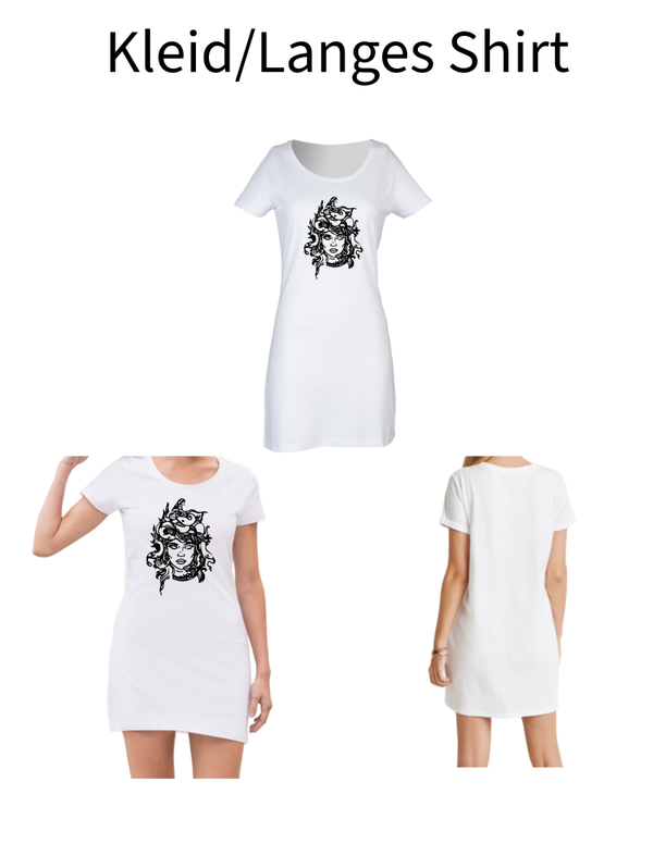 Langes Shirt/ Kleid Frau Schlange 1