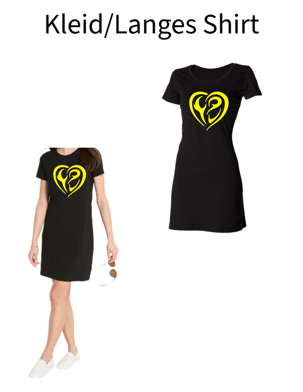 Langes Shirt/ Kleid Herz 1