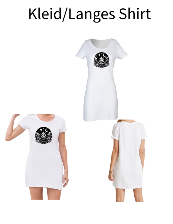 Langes Shirt/ Kleid Lagerfeuer 1