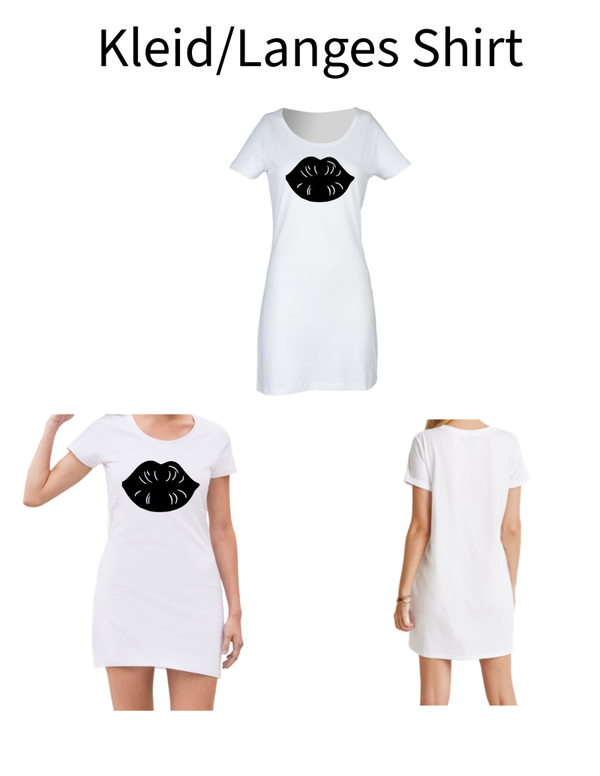 Langes Shirt/ Kleid Mund 3