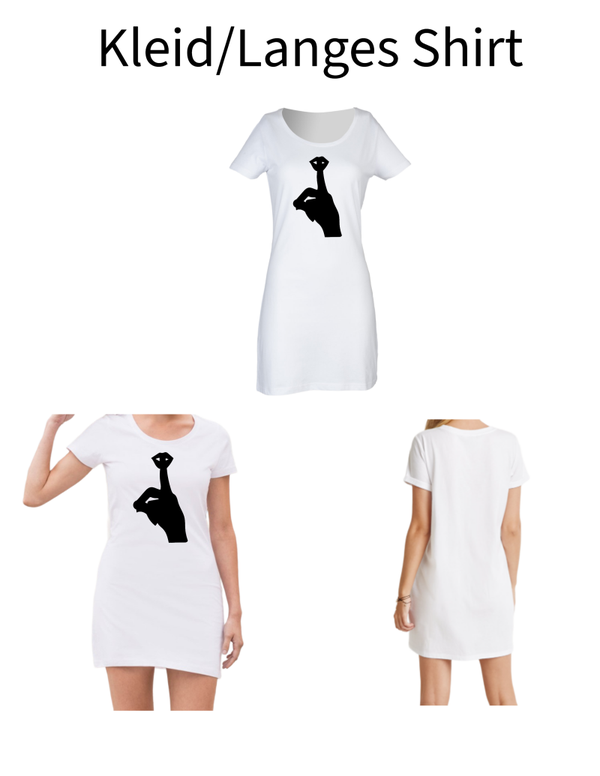 Langes Shirt/ Kleid Mund 4