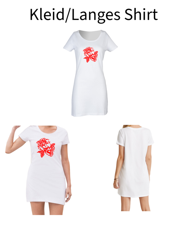 Langes Shirt/ Kleid Rose 13
