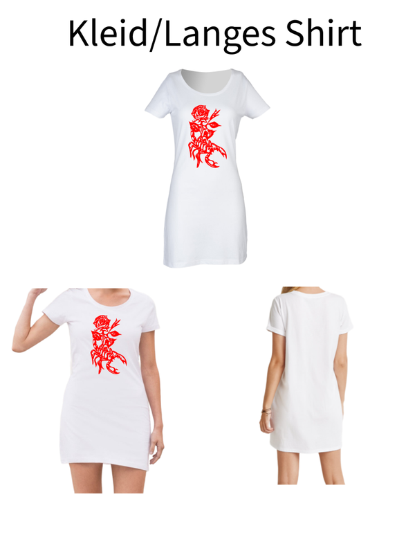 Langes Shirt/ Kleid Rose 14