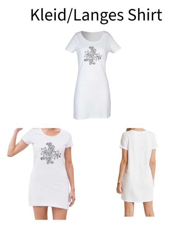 Langes Shirt/ Kleid Rose 7