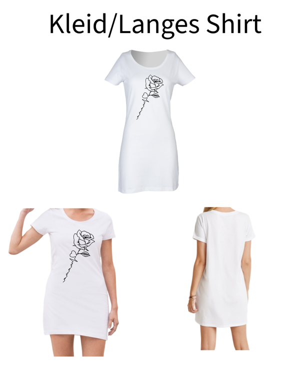 Langes Shirt/ Kleid Rose 9