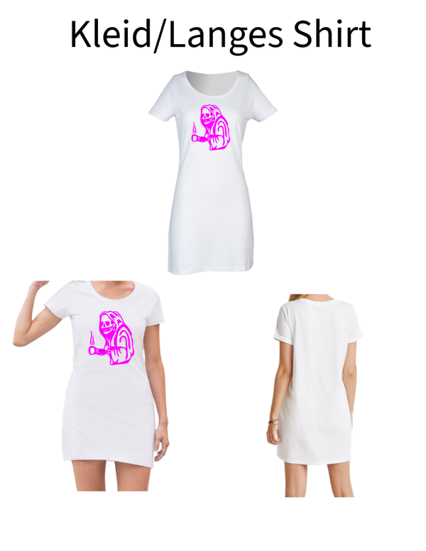 Langes Shirt/ Kleid Skelett 1