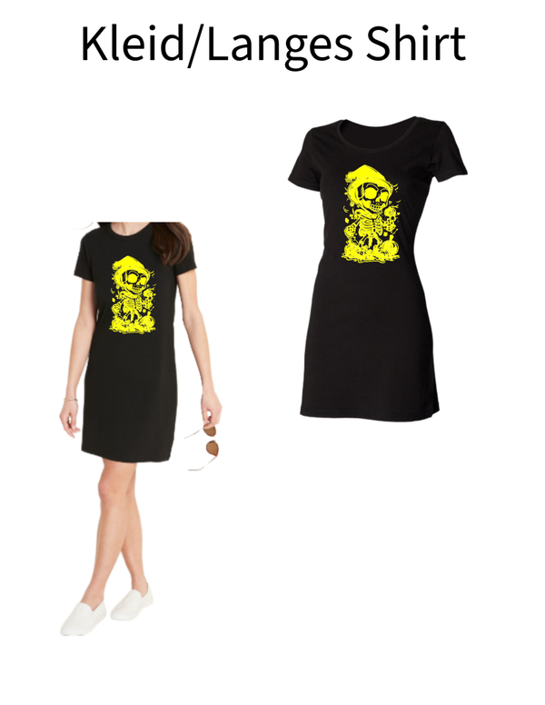 Langes Shirt/ Kleid Skelett 3