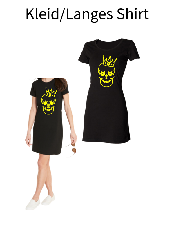 Langes Shirt/ Kleid Totenkopf 11