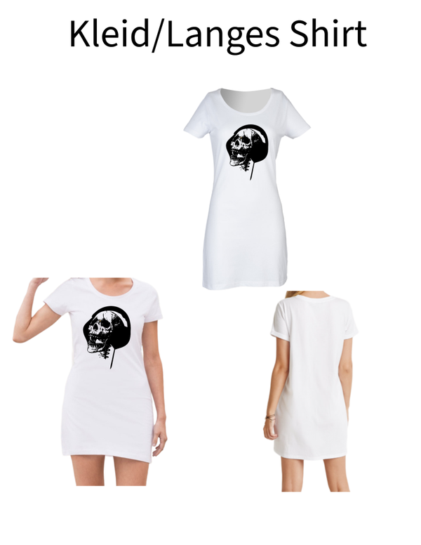 Langes Shirt/ Kleid Totenkopf 28